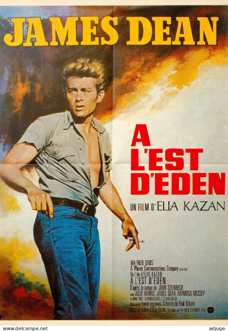 CPM* Fim " A L'EST D 'EDEN" JAMES DEAN - Fim D'Elia Kazan* Affiche Vintage** TBE - Posters On Cards