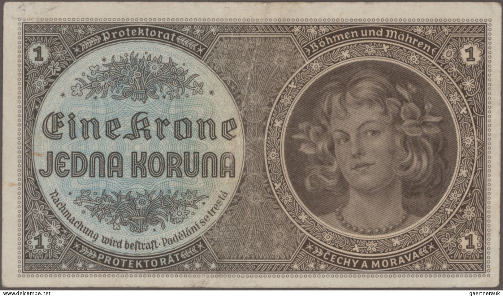 Czechoslovakia: Lot with 25 banknotes and Bohemia, Czechoslovakia and Slovakia a