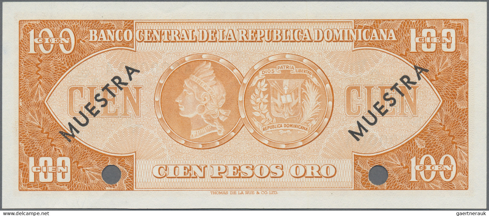 Dominican Republic: Banco Central De La República Dominicana, Pair With 100 And - Dominicaine