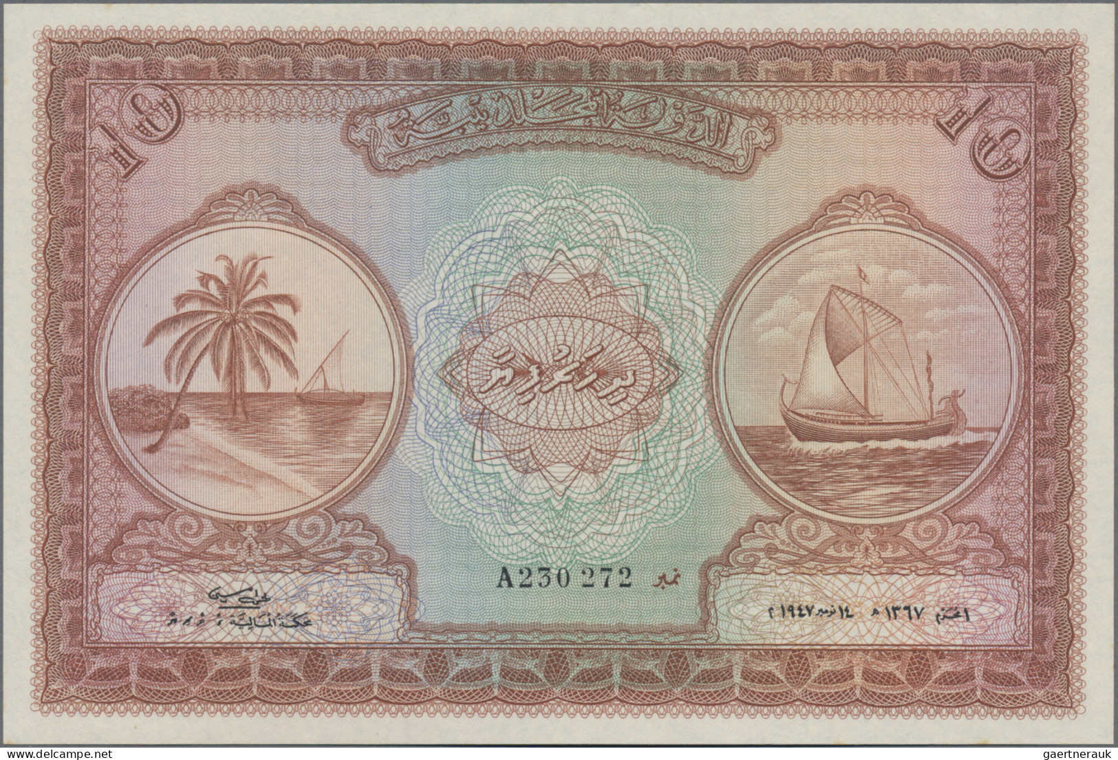 Maldives: Maldivian State / Government Treasurer, Lot With 4 Banknotes, Series 1 - Maldives