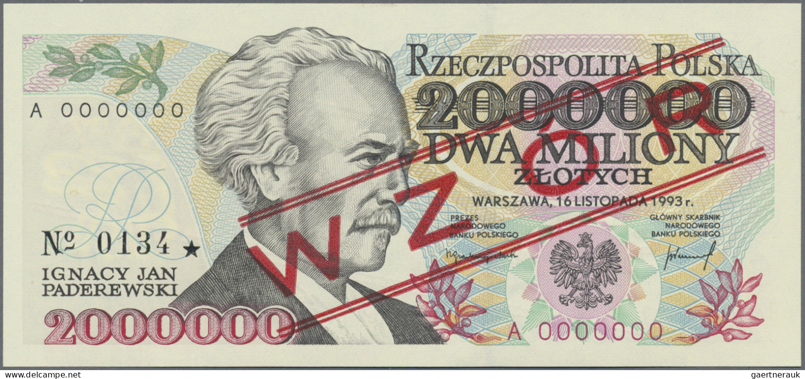Poland - Bank Notes: Narodowy Bank Polski, Pair With 2 Million Zlotych 1993 And - Polen