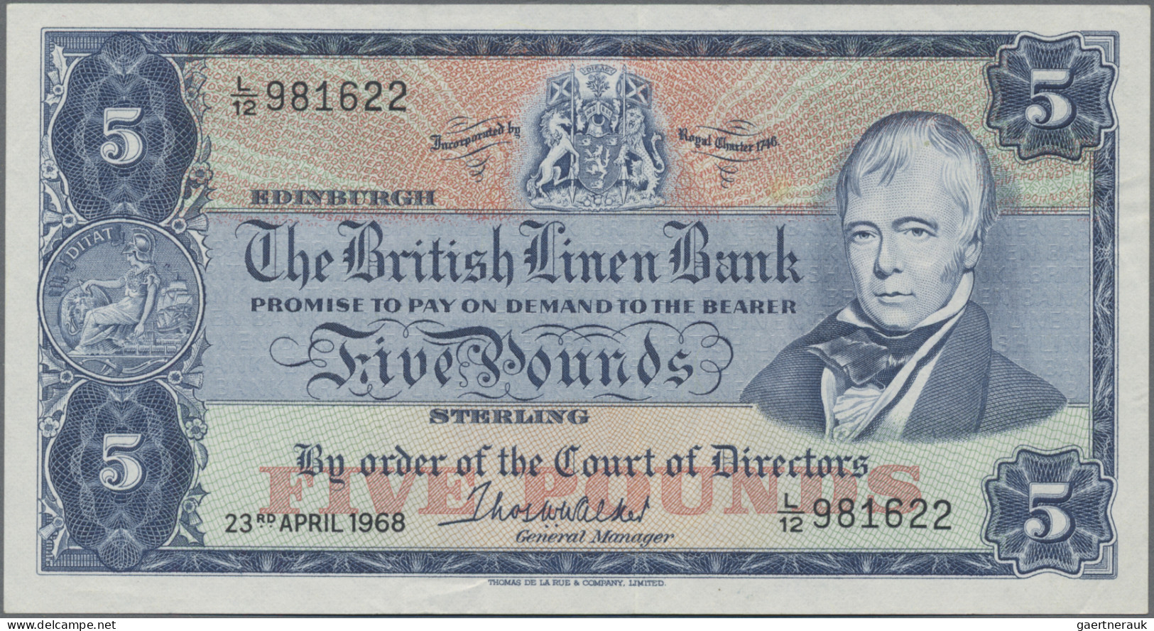 Scotland: The British Linen Bank, Set With 3 Banknotes, Comprising 2x 1 Pound 19 - Sonstige & Ohne Zuordnung