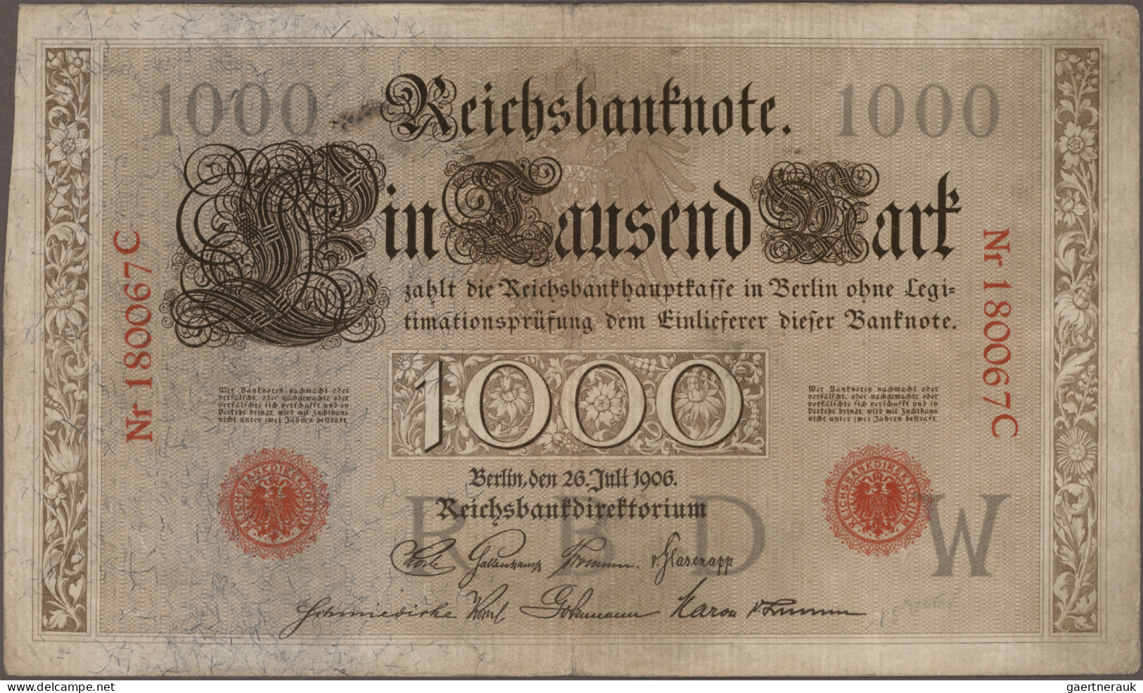 Deutschland - Deutsches Reich bis 1945: Konvolut mit 198 Banknoten Kaiserreich,