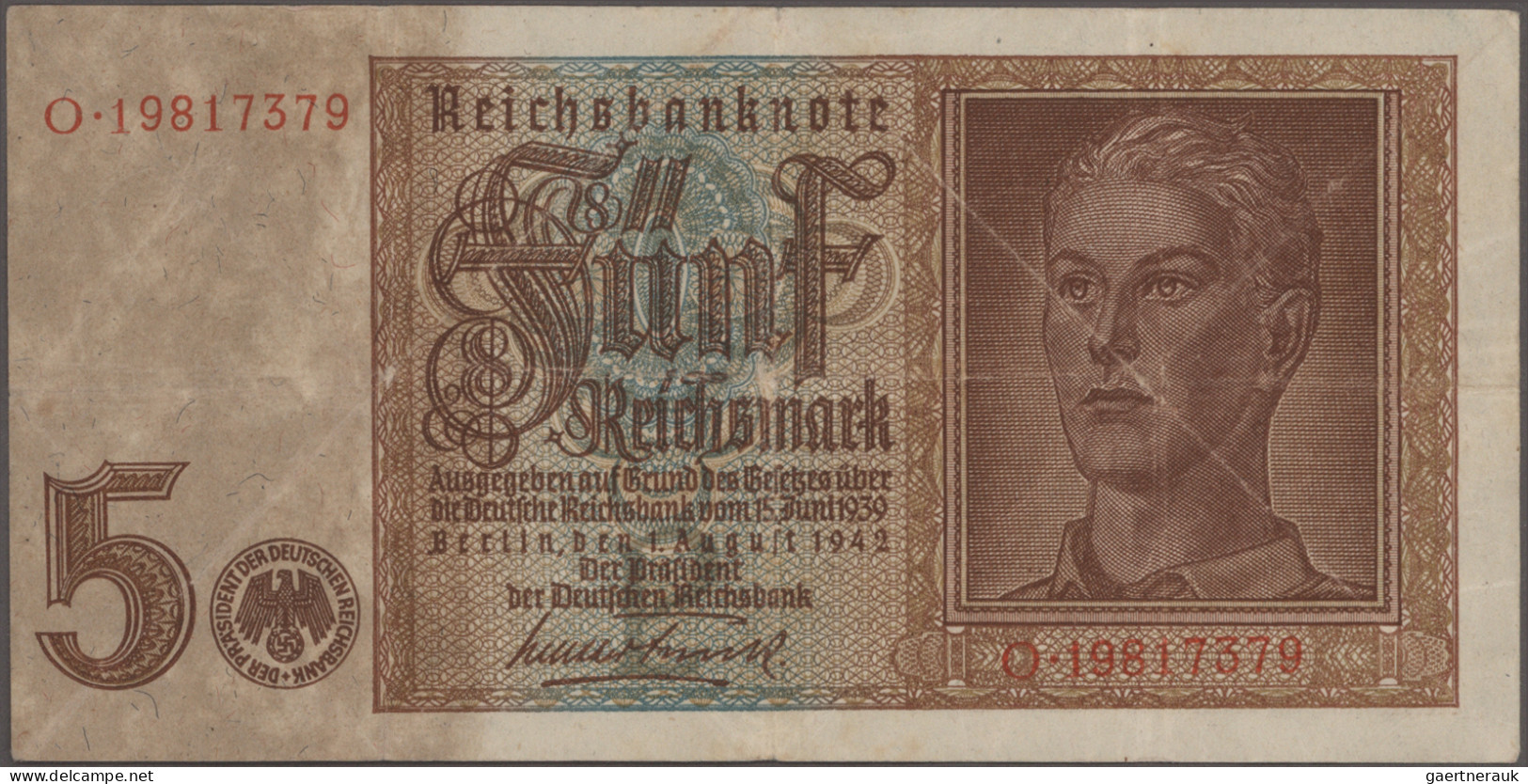 Deutschland - Deutsches Reich bis 1945: Zwei Alben und ein paar lose Banknoten /