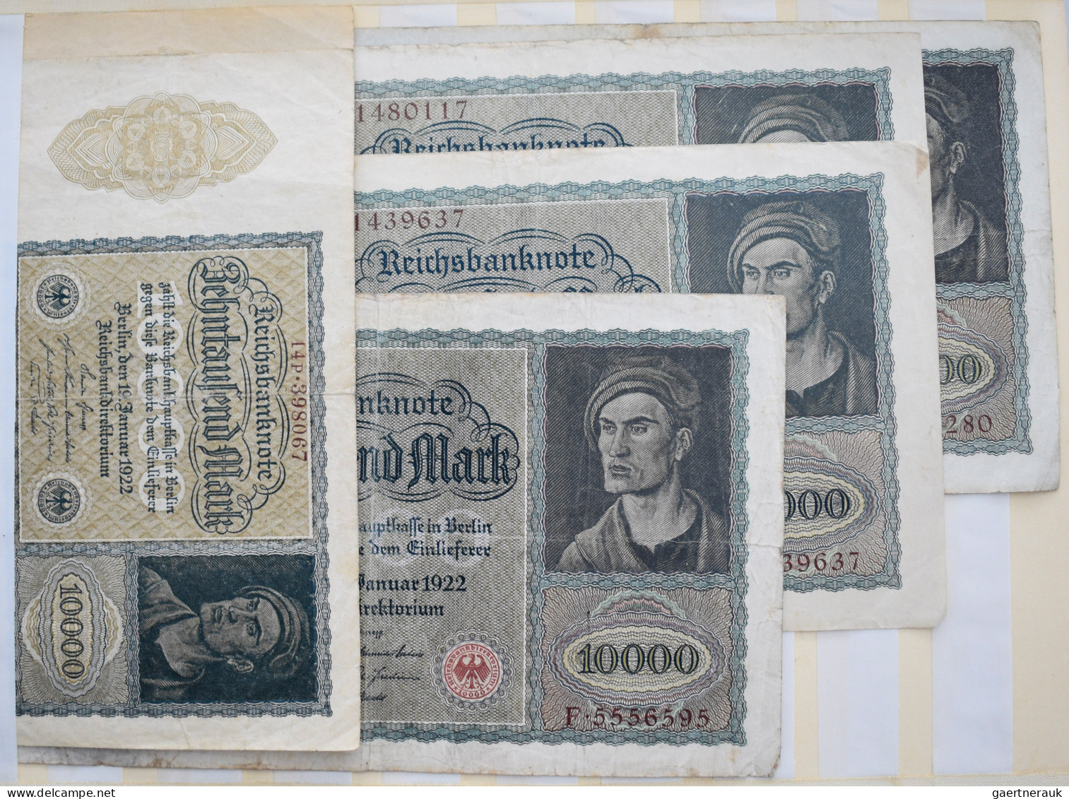 Deutschland - Deutsches Reich Bis 1945: 12 Alben Mit über 800 Banknoten Der Infl - Andere & Zonder Classificatie