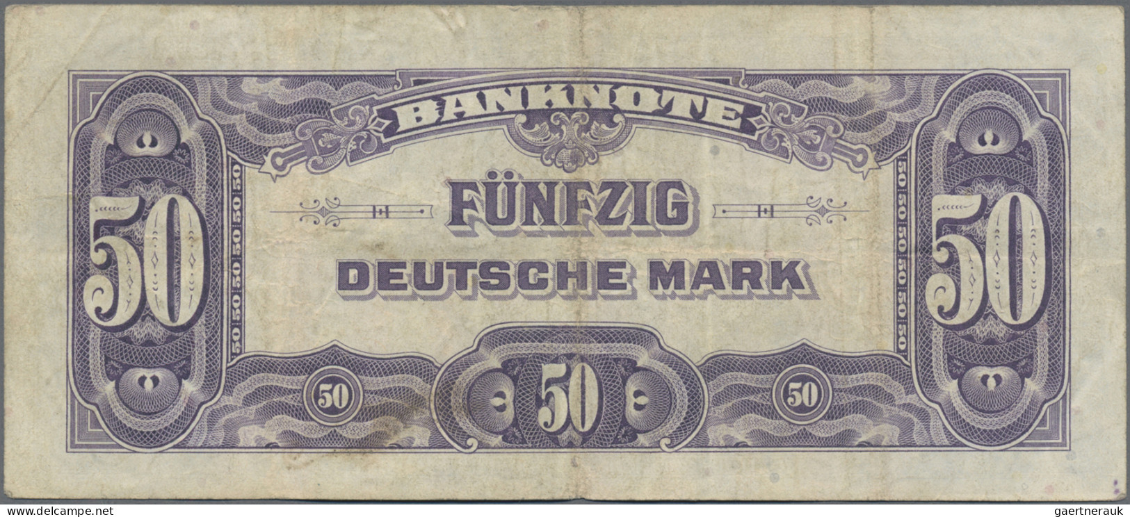 Deutschland - Bank Deutscher Länder + Bundesrepublik Deutschland: 3 X 50 DM 1948 - Other & Unclassified