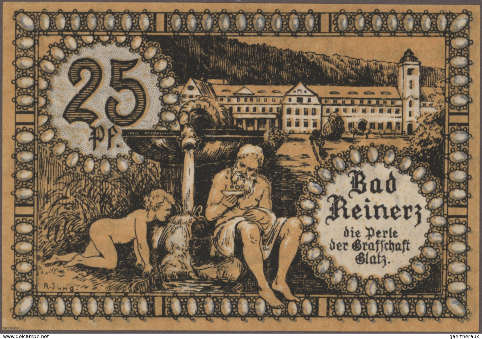 Deutschland - Notgeld - Ehemalige Ostgebiete: Reinerz, Schlesien, Stadt, 6 X 25 - Sonstige & Ohne Zuordnung