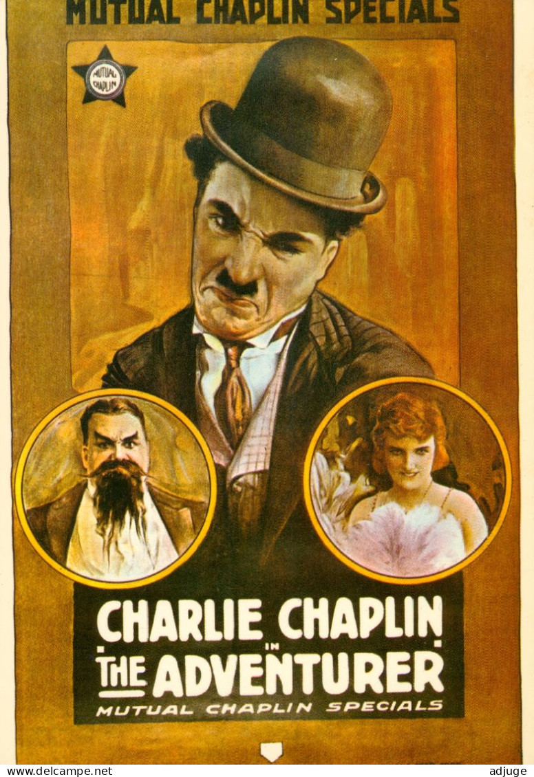 CPM* Fim " The ADVENTURER" CHARLIE CHAPLIN * Affiche Vintage* Edit. Nugeron - Posters On Cards