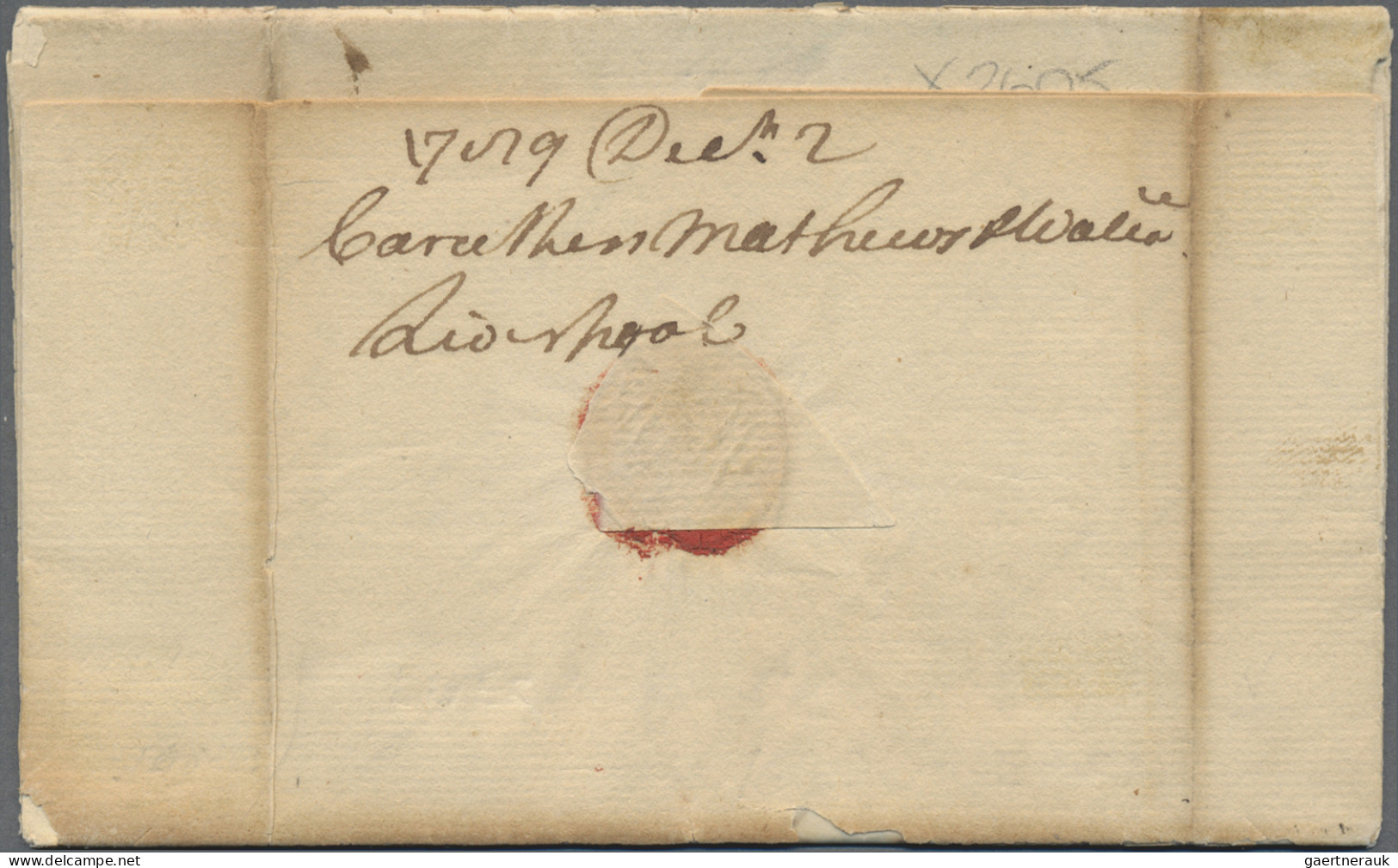 Great Britain -  Pre Adhesives  / Stampless Covers: 1787/1815, Three Entires Liv - ...-1840 Vorläufer