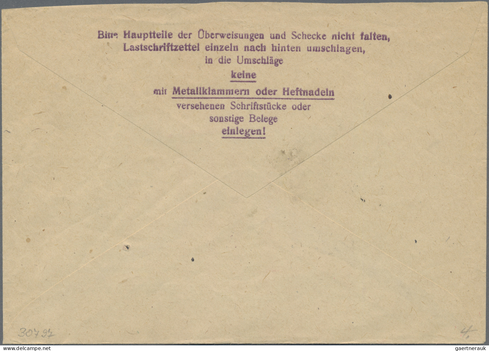 Österreich: 1947, 8 G Als EF Auf Postscheckbrief Von Wien Entwertet Mit Nachträg - Briefe U. Dokumente