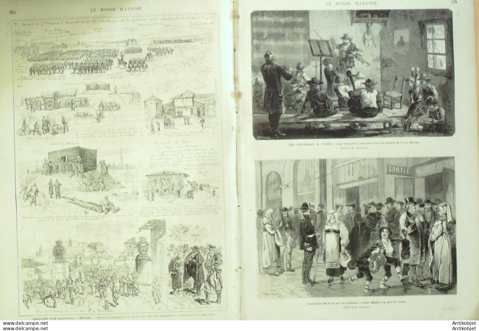 Le Monde Illustré 1874 N°919 ALZONNE (11) STRASBOURG (67) WOLFISHEIM NEUMUHL SOUFFELWEYERSHEIM Don BARTOLOME - 1850 - 1899