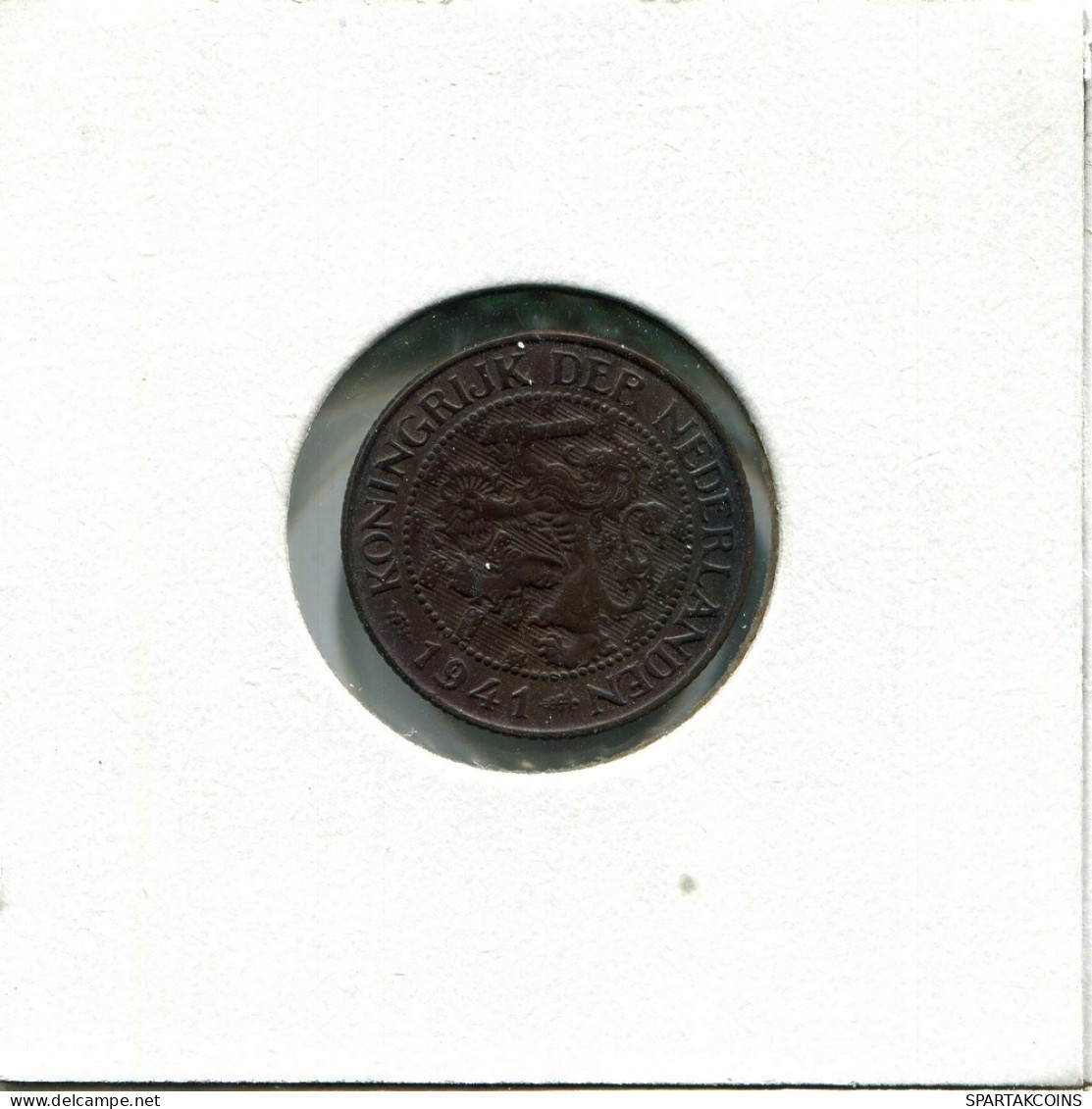 1 CENT 1941 NETHERLANDS Coin #AU269.U.A - 1 Cent