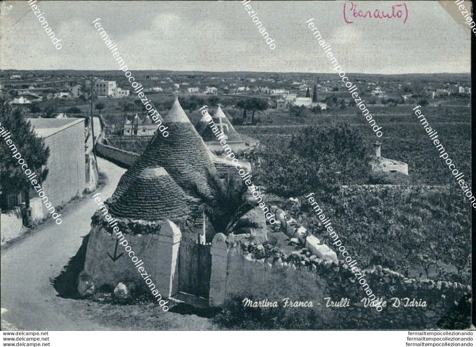 At746 Cartolina Martina Franca Trulli Valle D'idria Provincia Di Di Taranto - Taranto