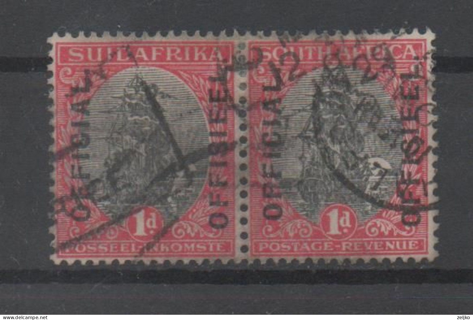 South Africa, Used, 1926, Official Stamps, Michel 1, 2 - Oblitérés