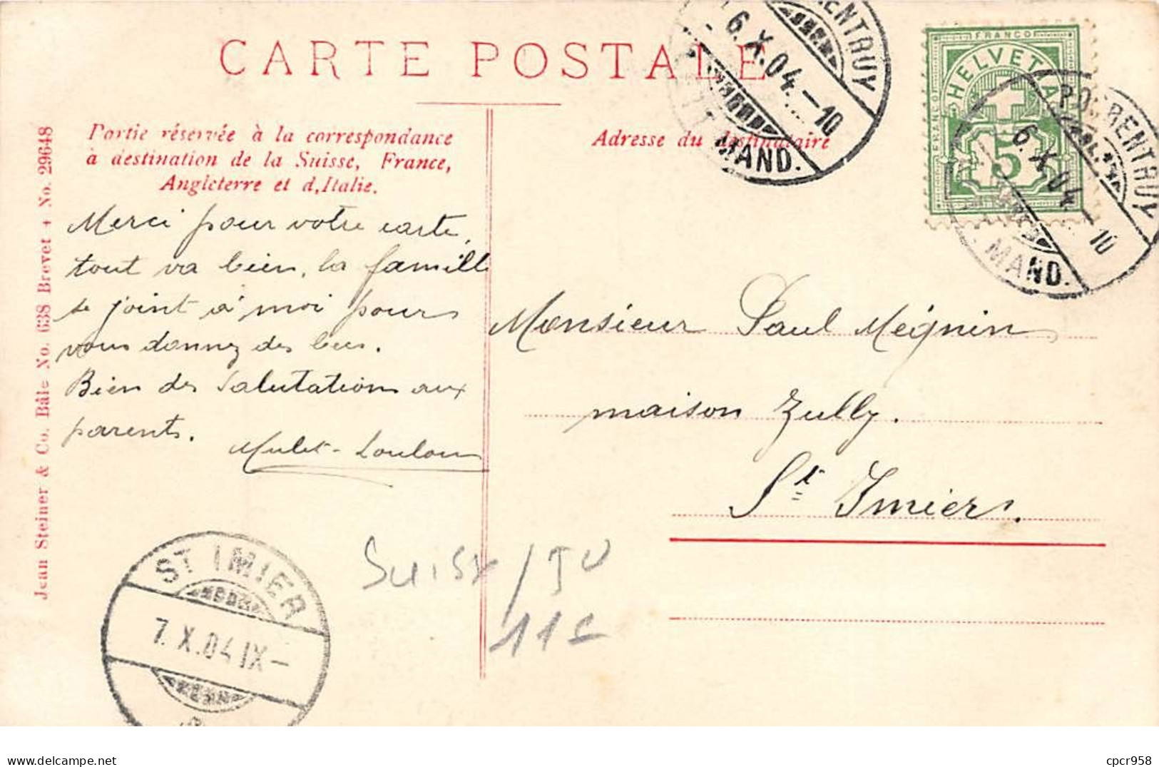 Suisse - N°70522 - Porrentruy  - Multi-vues Sur Les Lettres - Porrentruy