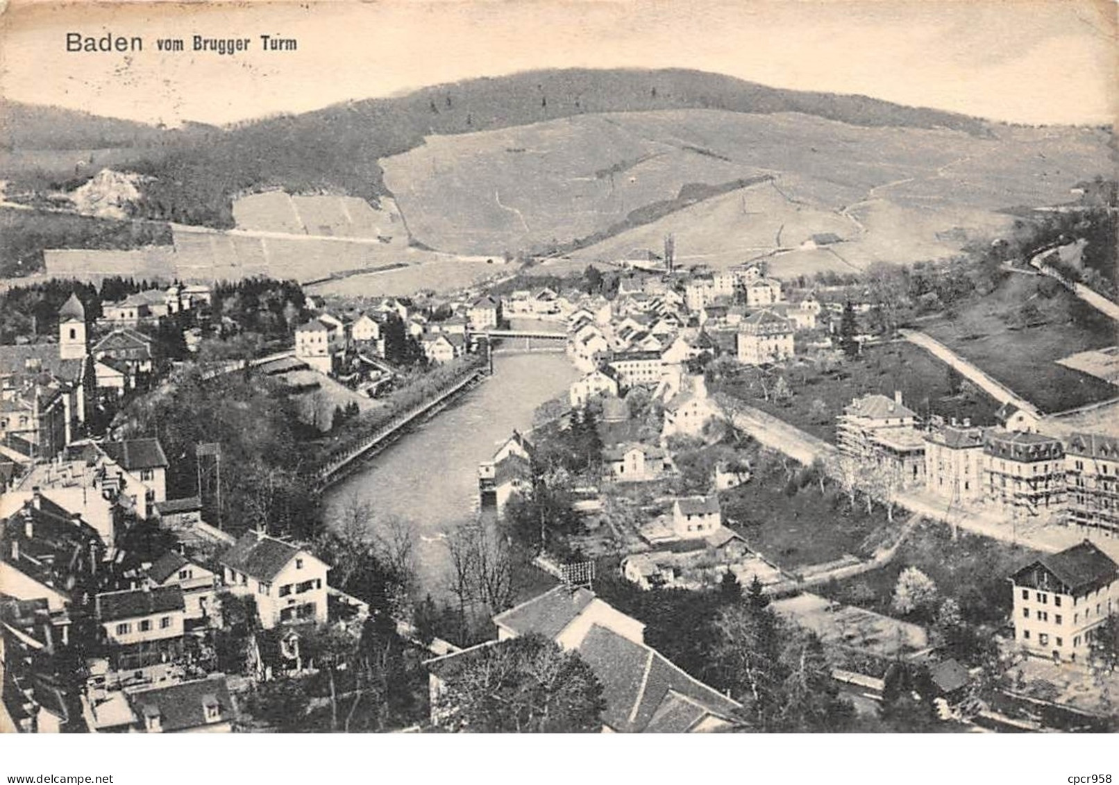 Suisse - N°68060 - Argovie - BADEN Vom Brugger Turm - Baden