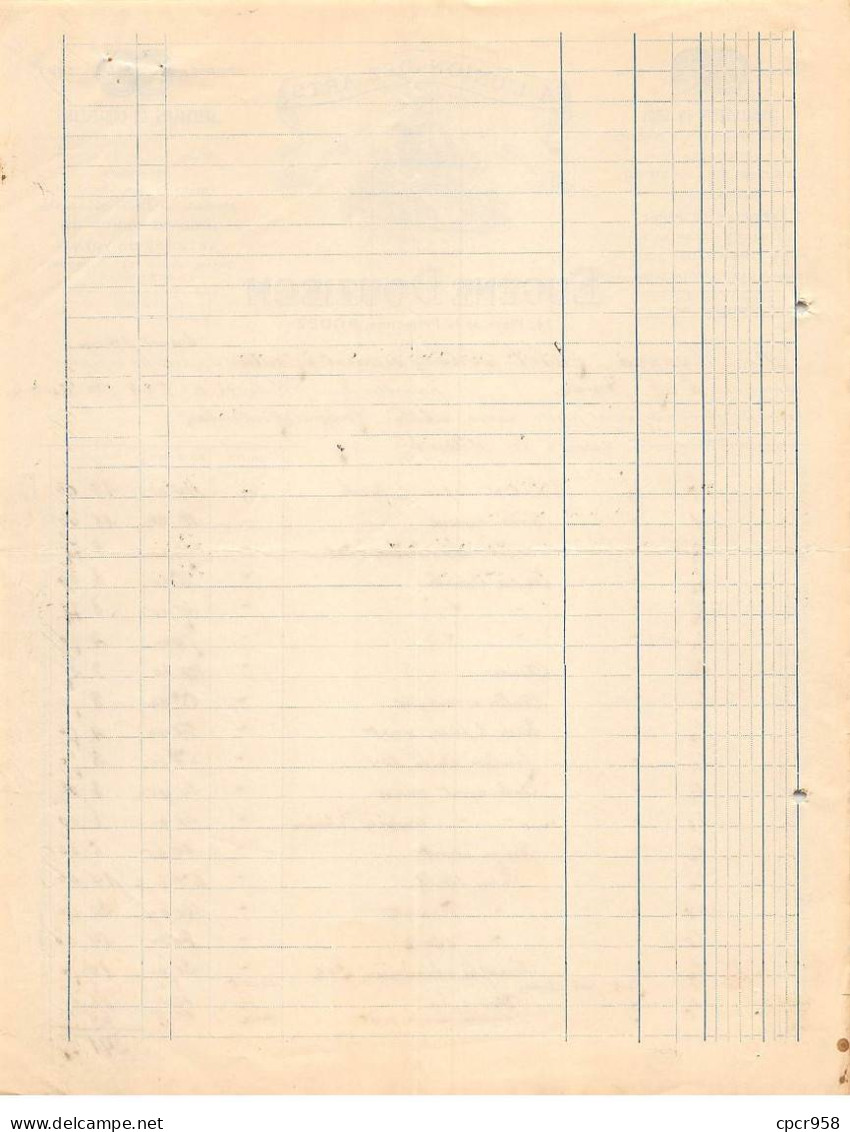 Facture.AM19407.Rodez.1937.Eugène Douziech.A L'union Des Arts.Coutelerie.Parapluies.Miroiterie.Bimbeloterie.pêche.Jouet - Droguerie & Parfumerie