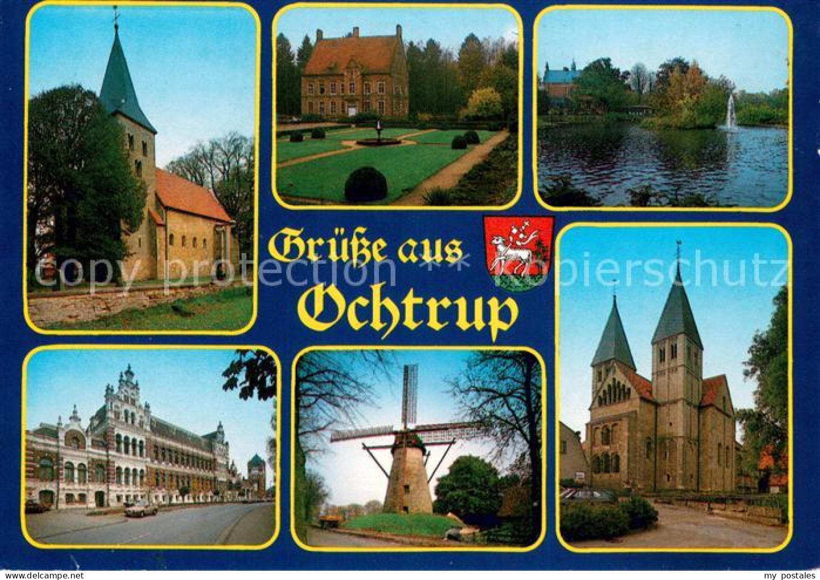 73673265 Ochtrup Kirche Schloss Park Teich Windmuehle Beltman-Bau Ochtrup - Ochtrup