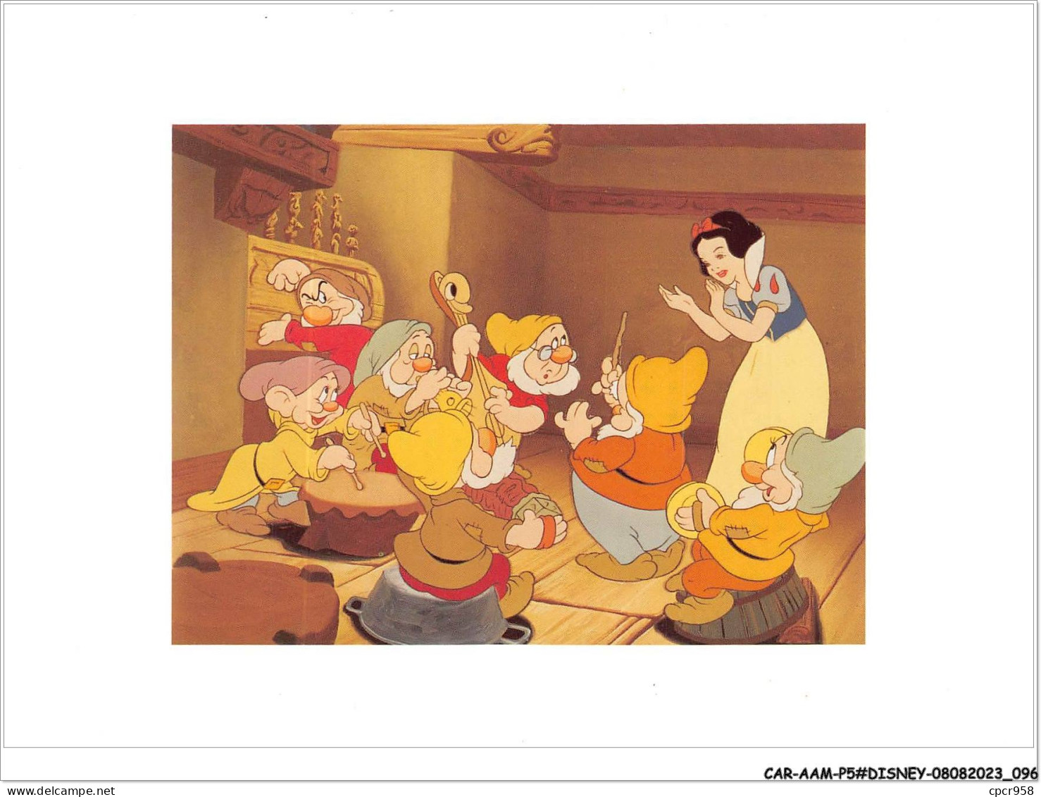 CAR-AAMP5-DISNEY-0456 - Blanche-Neige - Happy Leads The Orchestra - Snow White And The Seven Dwarfs  - Disneyland