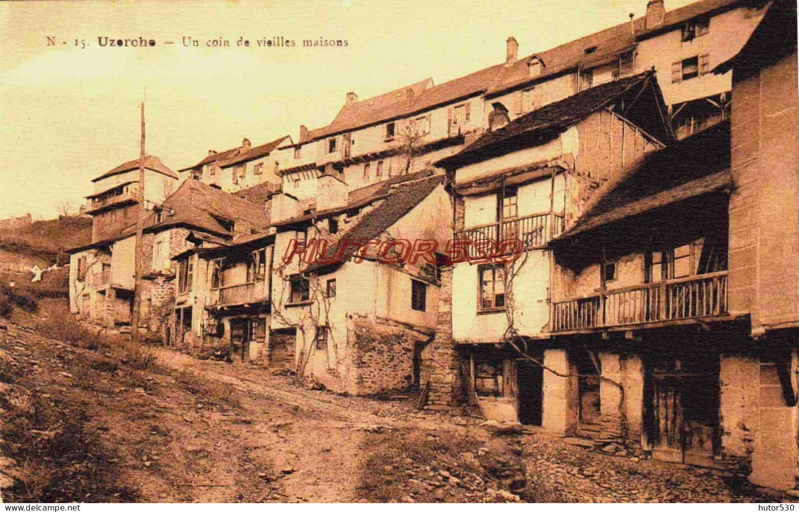 CPA UZERCHE - CORREZE - LES VIEILLES MAISONS - Uzerche