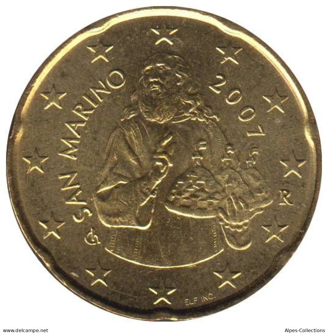 SA02007.1 - SAINT MARIN - 20 Cents - 2007 - San Marino