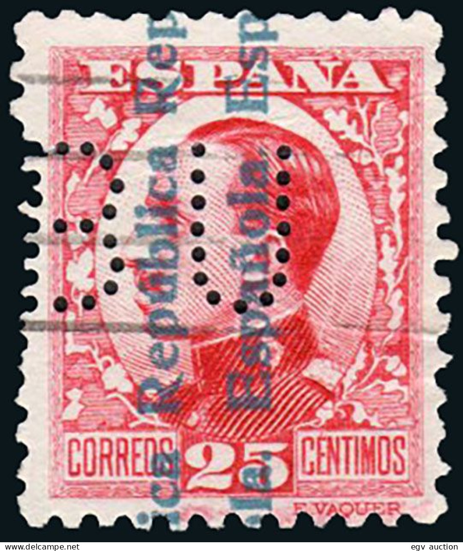 Madrid - Perforado - Edi O 598 - "BU" (Banco) - Oblitérés