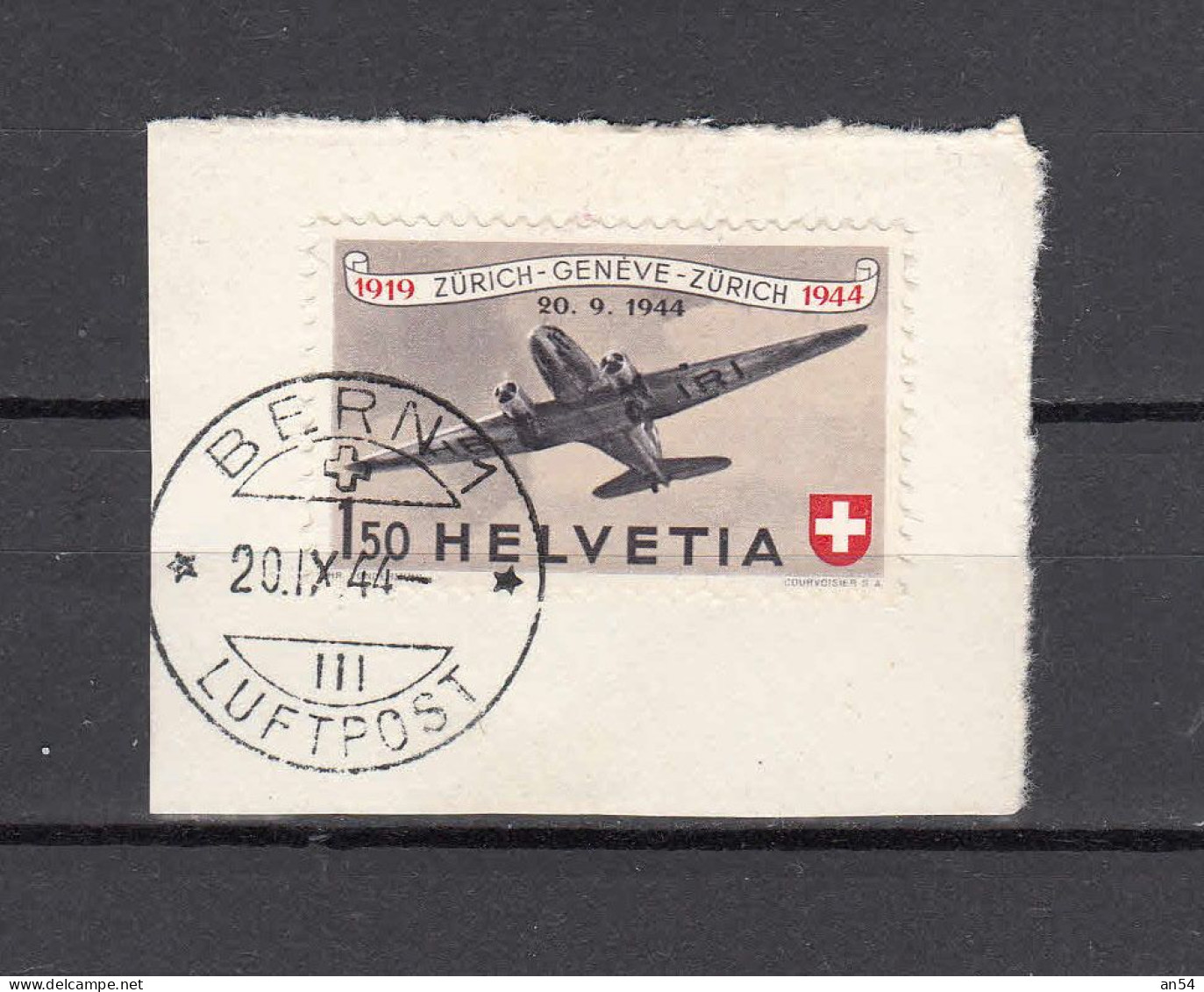 1944   PA   N° F40    OBLITERE  COTE 35.00     CATALOGUE   SBK - Oblitérés