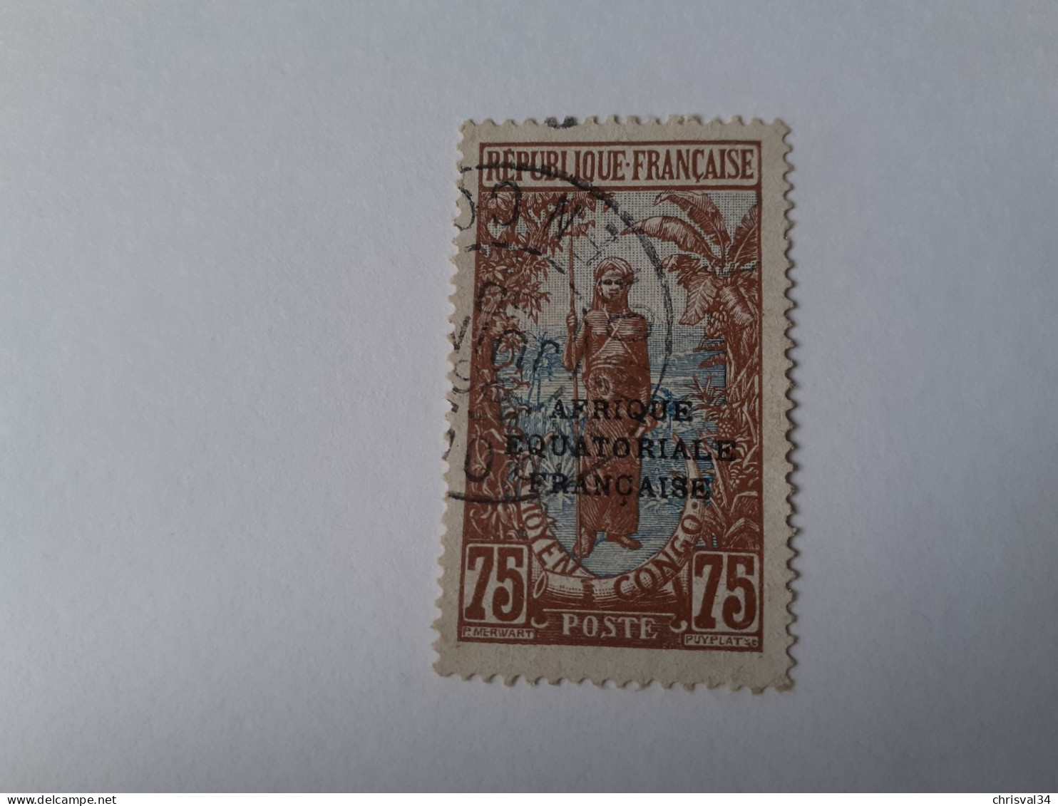 TIMBRE  CONGO    N  85     COTE  1,50  EUROS    OBLITERE - Used Stamps