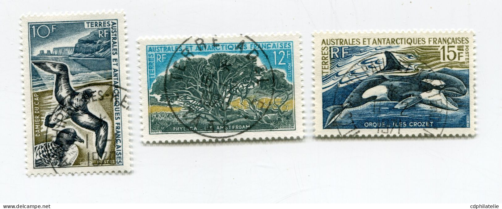 T. A.A. F. N°28 / 30 O  FAUNE ET FLORE - Used Stamps