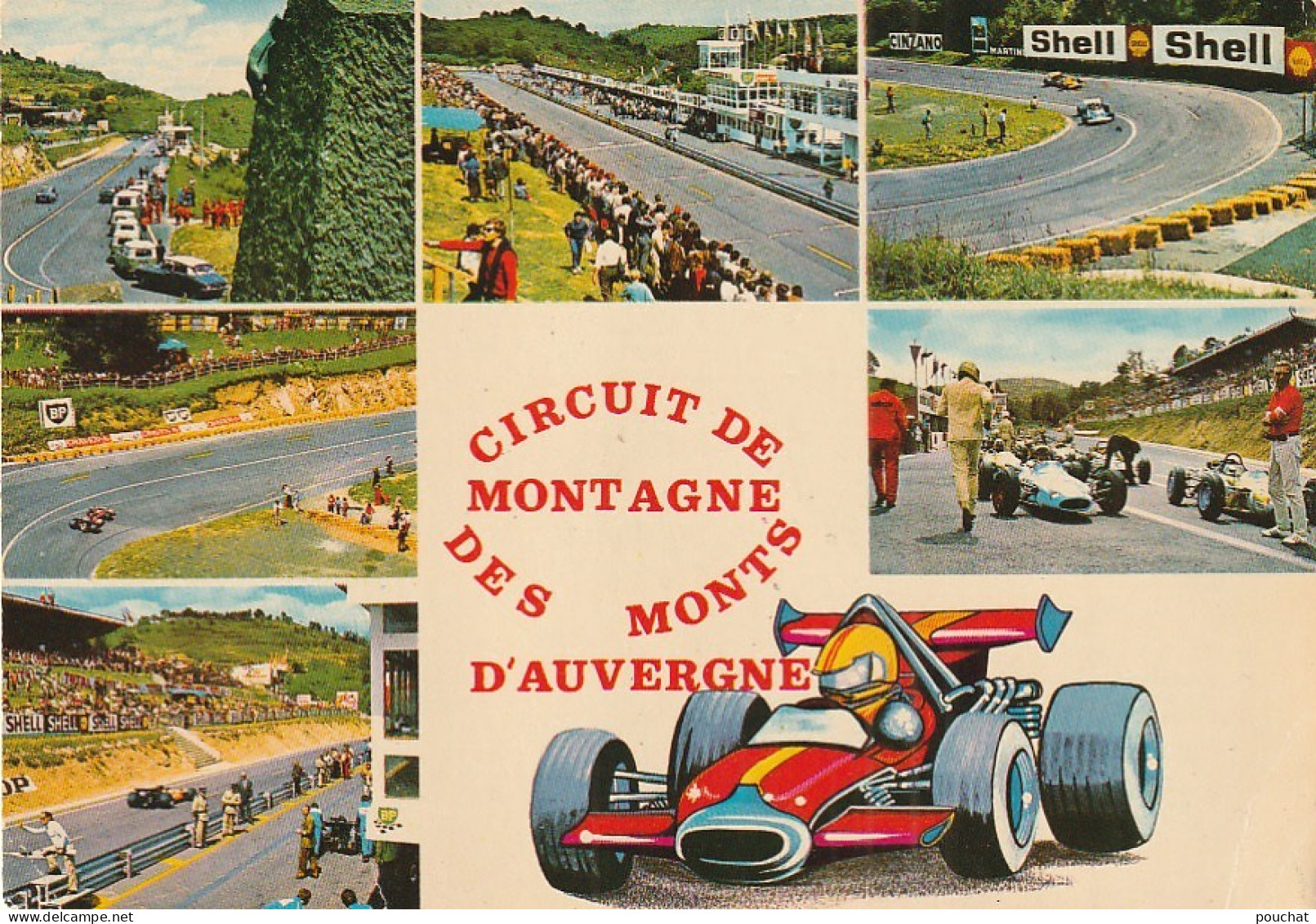 YO Nw30- CIRCUIT DE MONTAGNE DES MONTS D'AUVERGNE ( 63 ) - CARTE MULTIVUES - Grand Prix / F1