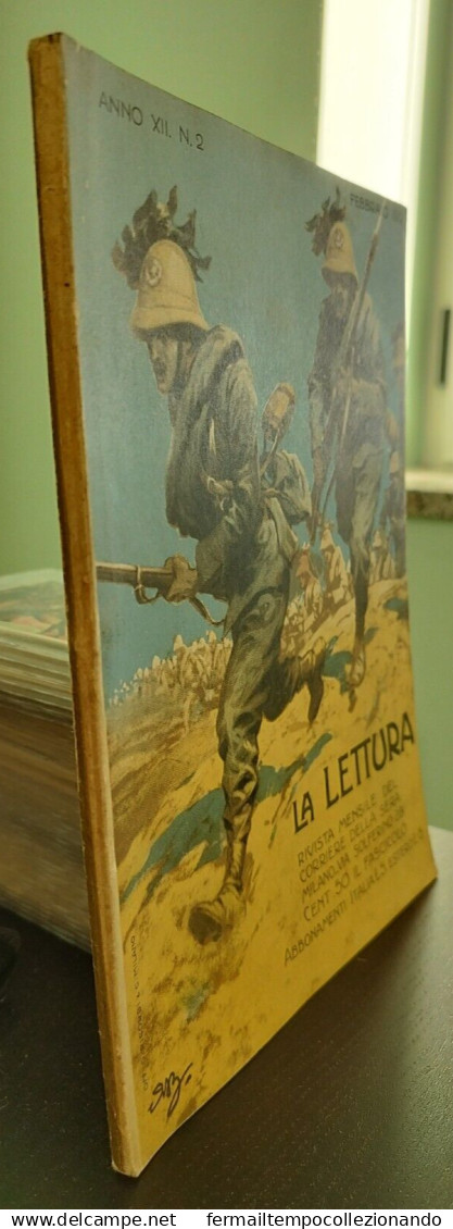 Bs23 Rivista Mensile La Lettura 1912 Militare Pubblicita' Cacao Suchard Artist - Riviste & Cataloghi