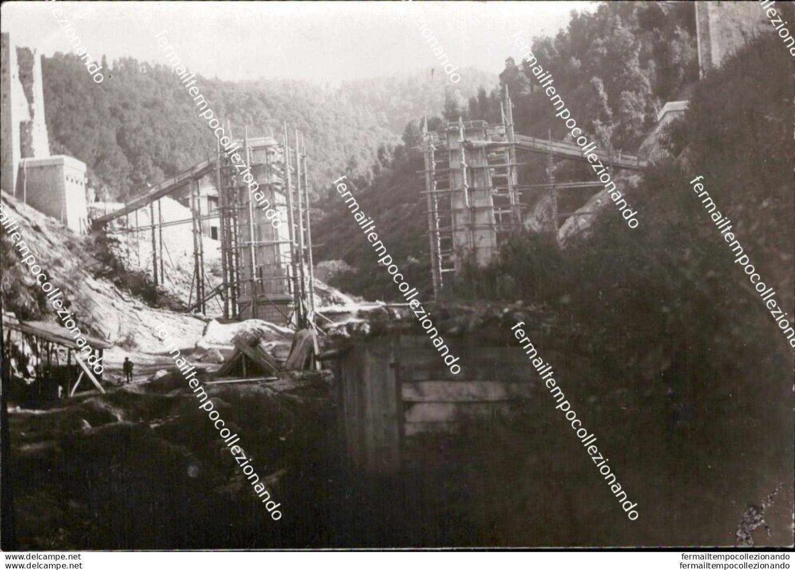 Bs649  Foto Cartolina Limpidi Costruzione Ponte Filesi  Vibo Valentia Calabria - Vibo Valentia