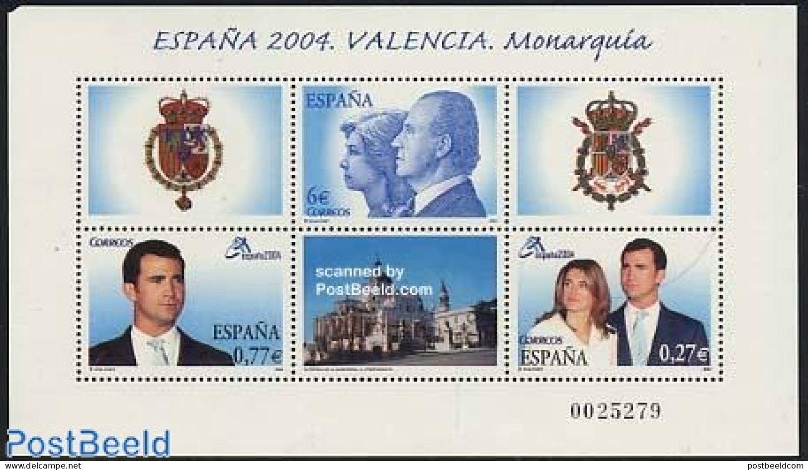 Spain 2004 Espana, Monarchy S/s The Corners Are Usually Affected, Mint NH, History - Coat Of Arms - Kings & Queens (Ro.. - Nuovi