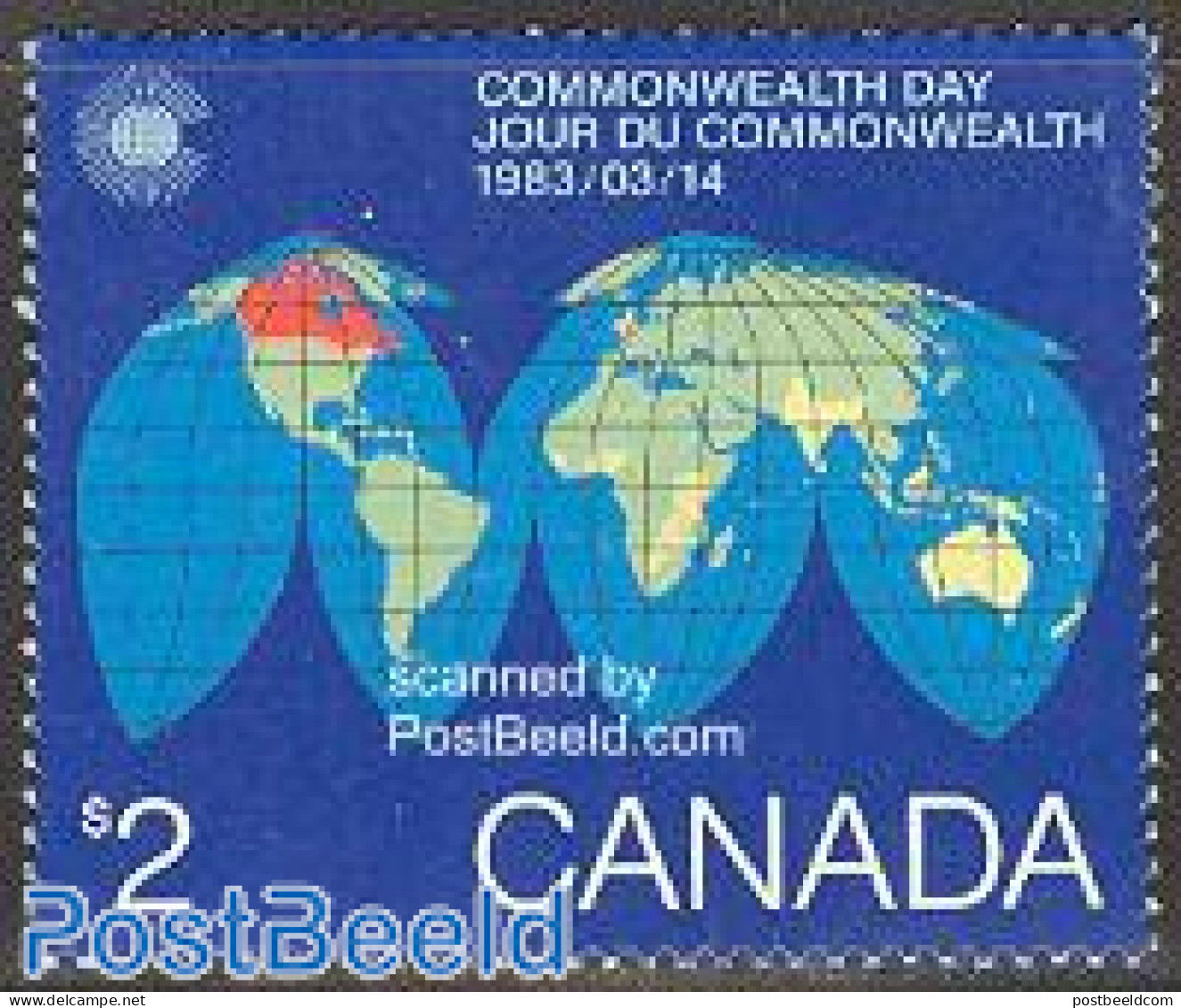 Canada 1983 Commonwealth Day 1v, Mint NH, Various - Maps - Nuevos
