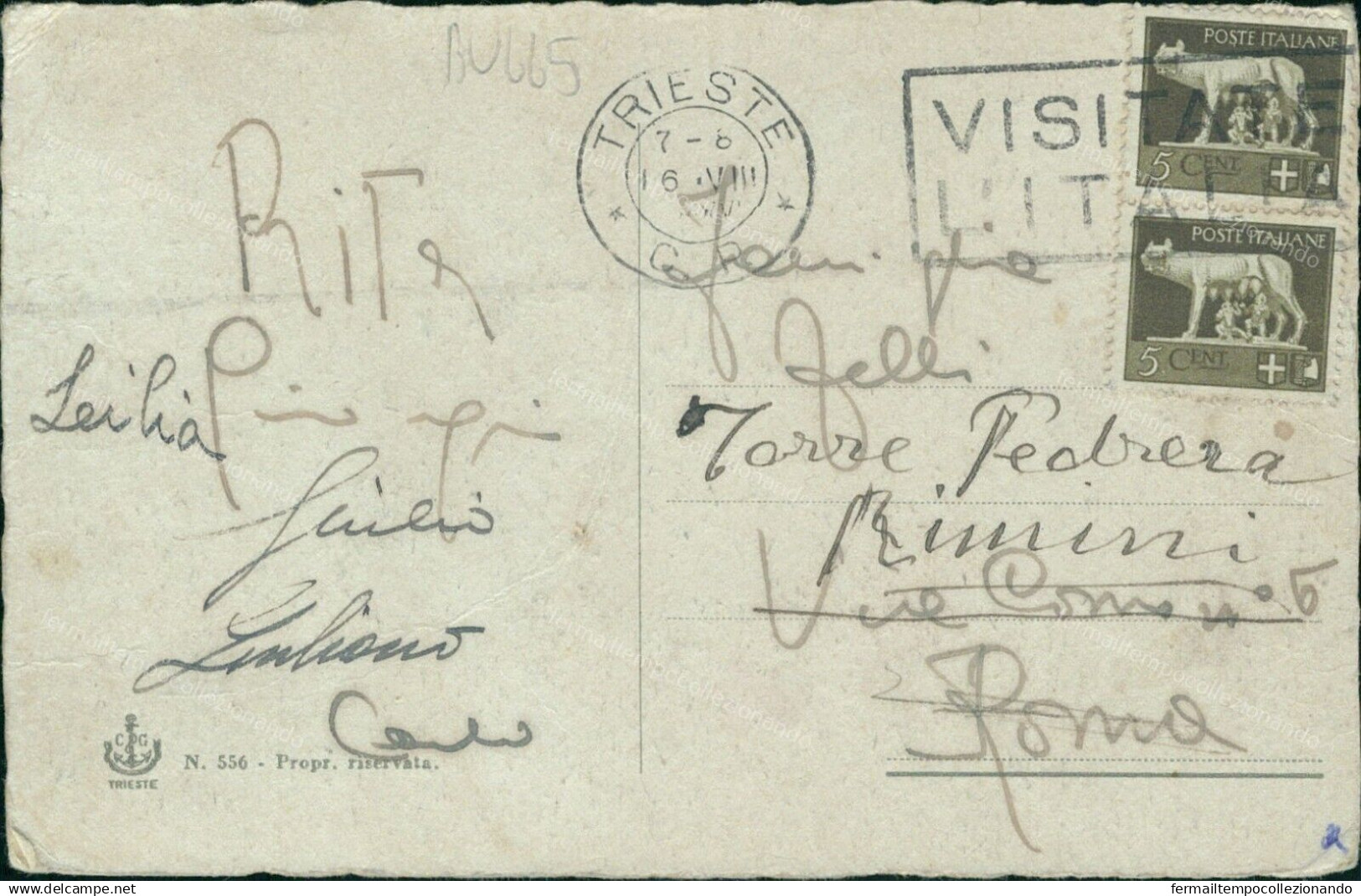 Bu665 Cartolina Trieste Citta' Molo Audace E Piazza Unita'   Friuli - Trieste