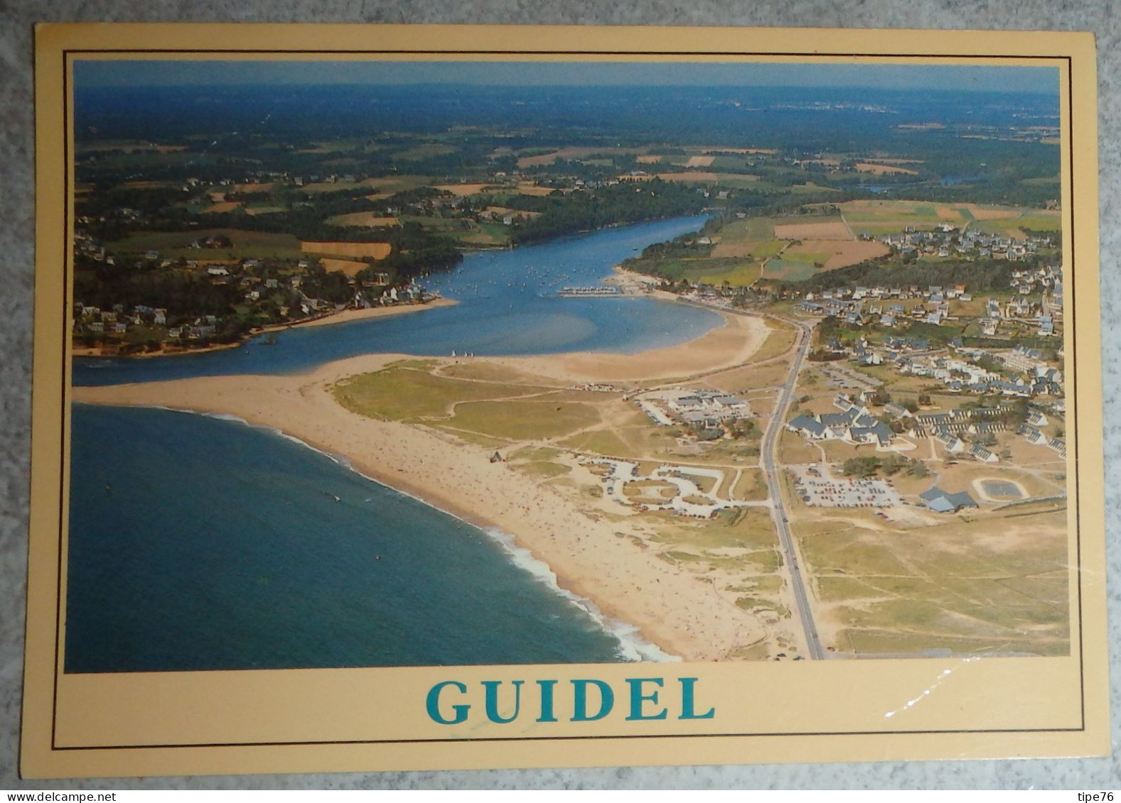 56 Morbihan CPM Guidel La Plage Et L'estuaire De La Laita - Guidel