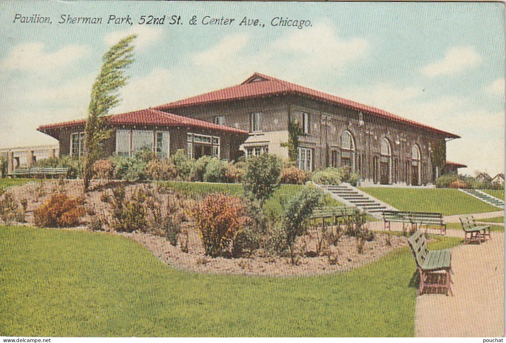 Z++ 12- (U. S. A.) PAVILION , SHERMAN PARK , 52 Nd STREET & CENTER AVENUE , CHICAGO - 2 SCANS - Chicago