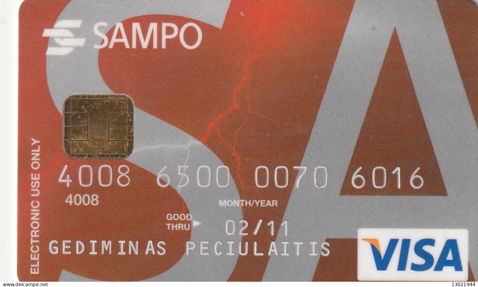 N. 4 LITUANIA BANK  CARDS - POSSIBLE SALE OF SINGLE CARDS - Krediet Kaarten (vervaldatum Min. 10 Jaar)