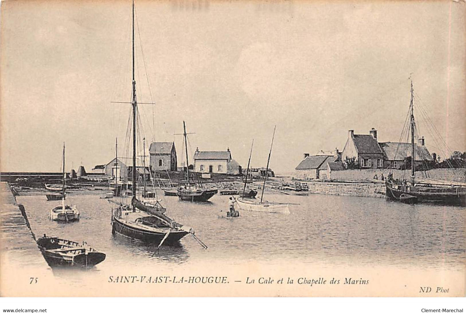 SAINT VAAST LA HOUGUE - La Cale Et La Chapelle Des Marins - Très Bon état - Saint Vaast La Hougue