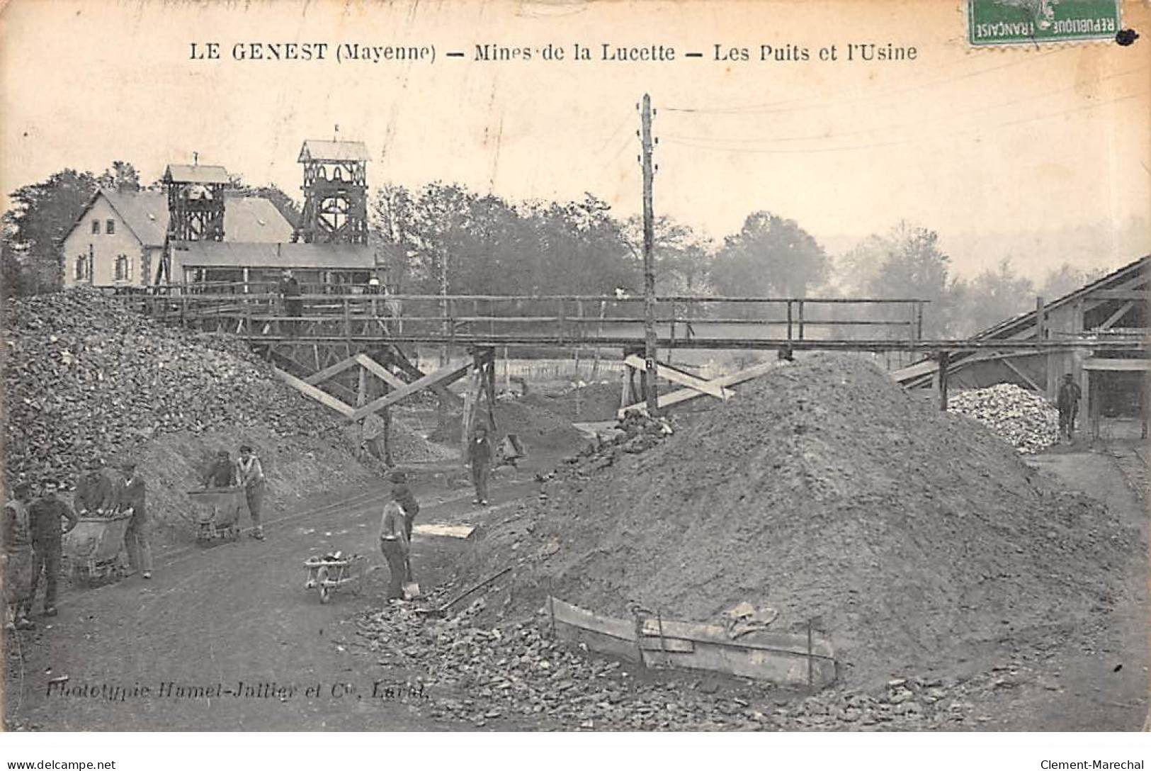 LE GENEST - Mines De La Lucette - Les Puits Et L'Usine - Très Bon état - Le Genest Saint Isle