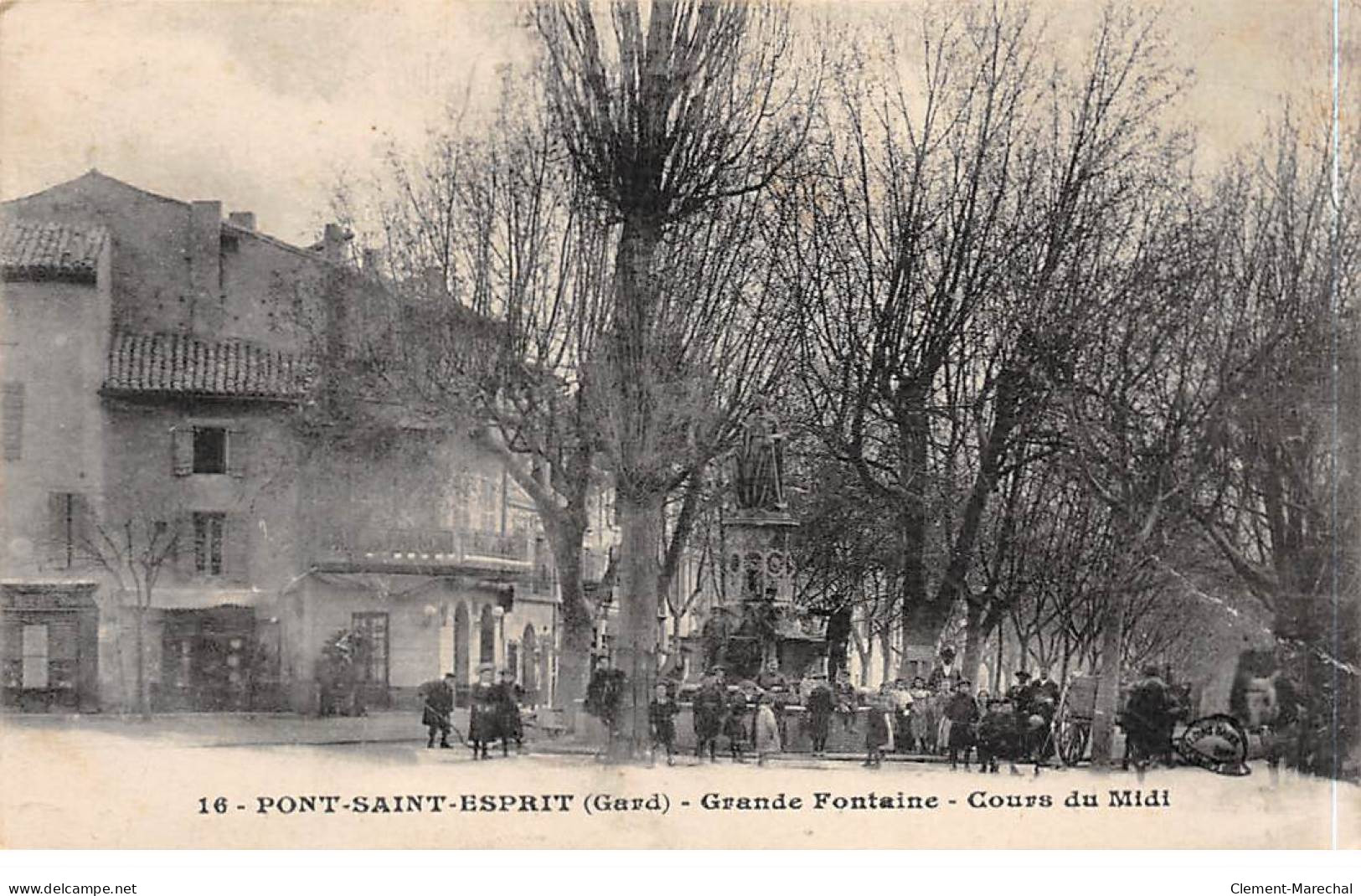 PONT SAINT ESPRIT - Grande Fontaine - Cours Du Midi - Très Bon état - Pont-Saint-Esprit