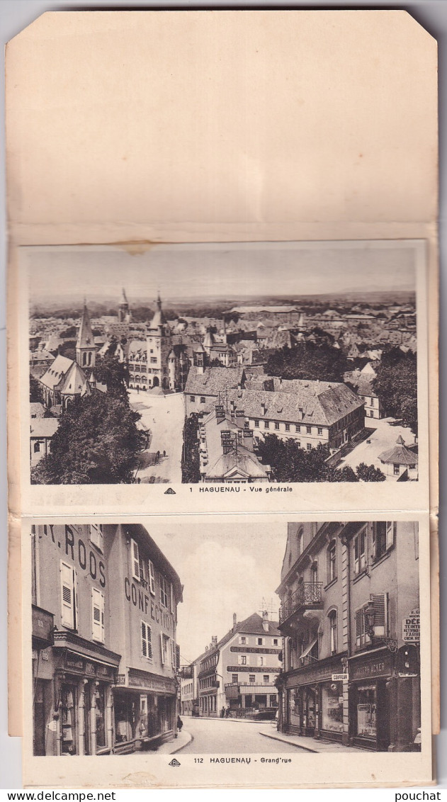 Z+ Nw-(67) HAGUENAU - DEPLIANT CARTES POSTALES 12 VUES - Haguenau