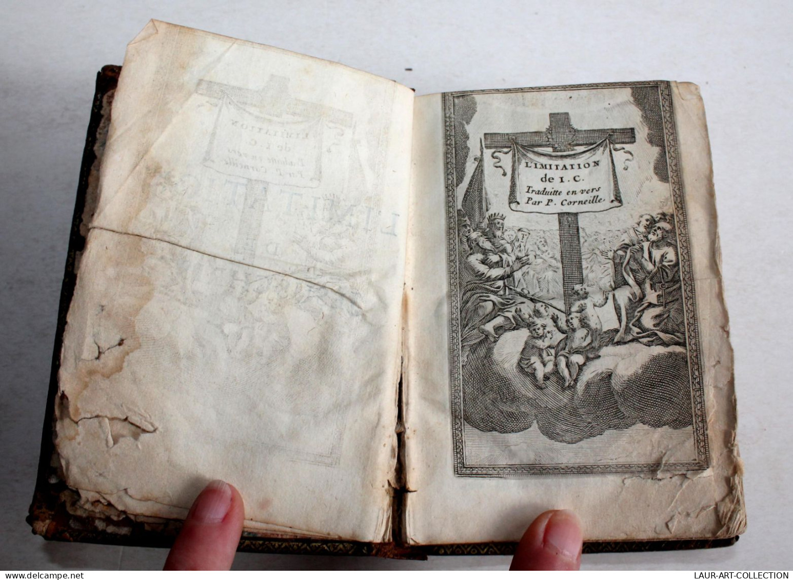 IMITATION DE JESUS CHRIST, EN VERS FRANCOIS Par PIERRE CORNEILLE 1670 + GRAVURE / ANCIEN LIVRE XVIIe SIECLE (2204.26) - Tot De 18de Eeuw