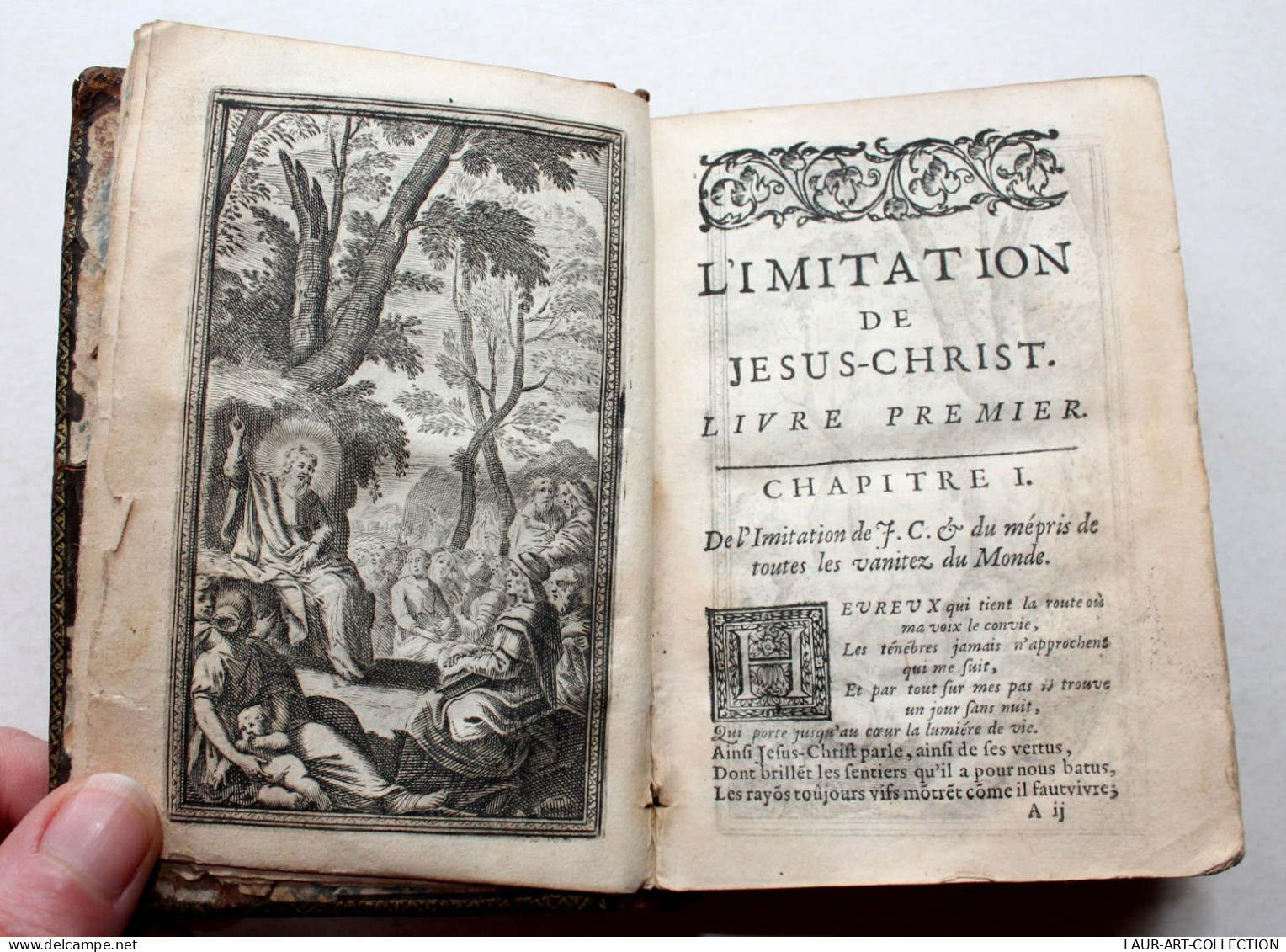 IMITATION DE JESUS CHRIST, EN VERS FRANCOIS Par PIERRE CORNEILLE 1670 + GRAVURE / ANCIEN LIVRE XVIIe SIECLE (2204.26) - Tot De 18de Eeuw