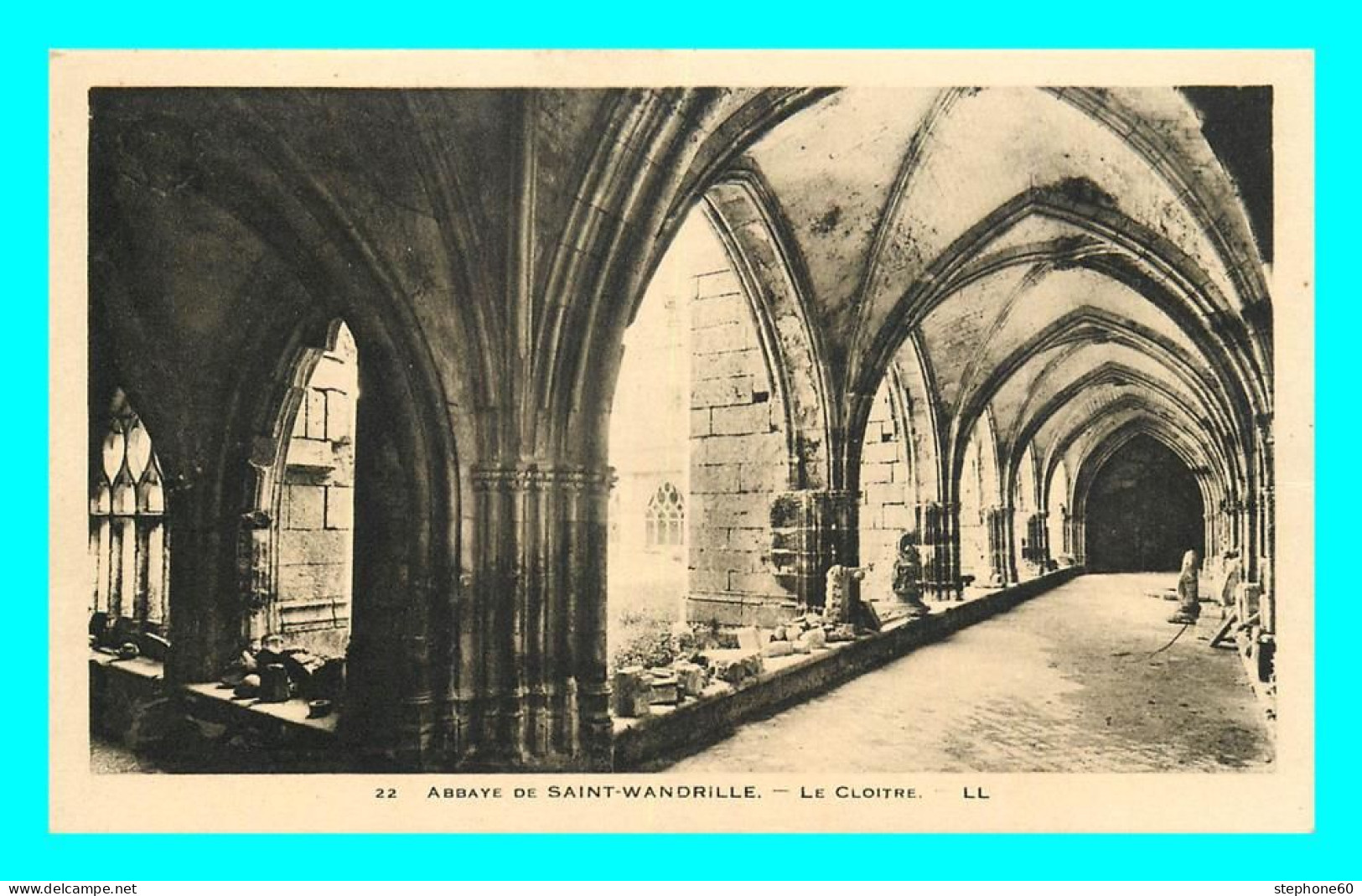 A850 / 223 76 - SAINT WANDRILLE Abbaye Cloitre - Saint-Wandrille-Rançon