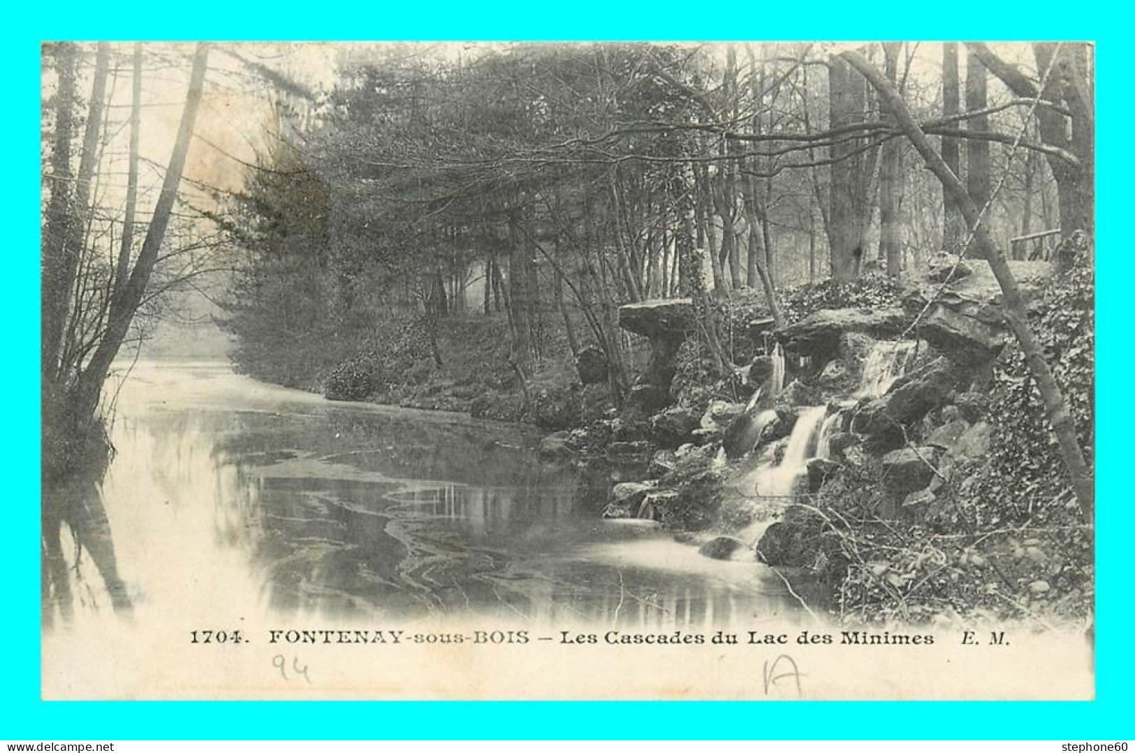 A872 / 157 94 - FONTENAY SOUS BOIS Cascades Du Lac Des Minimes - Fontenay Sous Bois