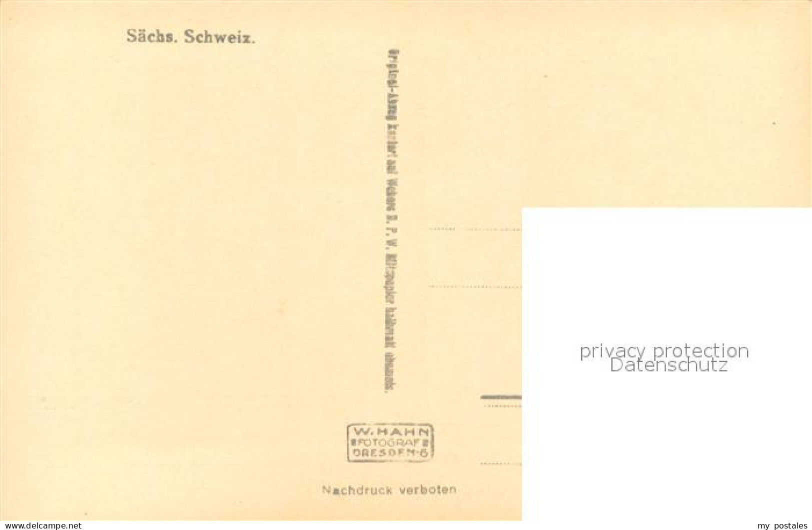 73667850 Saechsische Schweiz W.Hahn Gebirge Saechsische Schweiz - Rathen