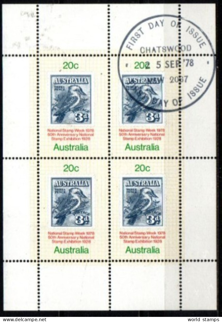 AUSTRALIE 1978 O - Blocks & Sheetlets