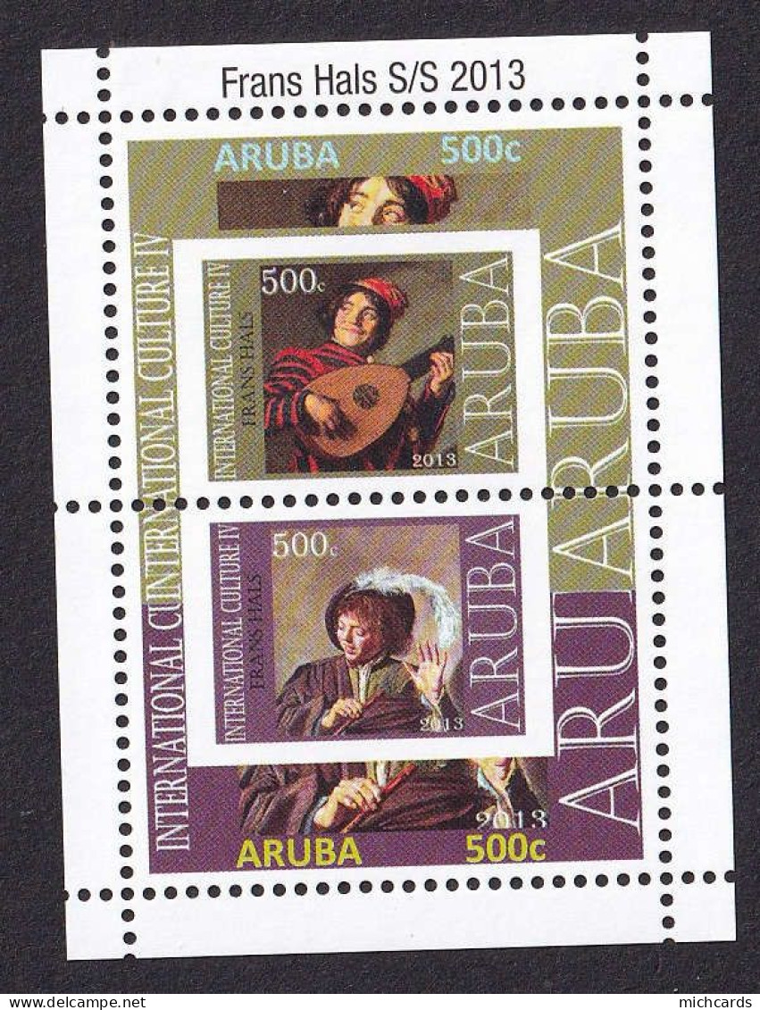 323 ARUBA 2013 - Y&T BF 11 - Musique Luth Flute Tableau - Neuf ** (MNH) Sans Charniere - Curazao, Antillas Holandesas, Aruba