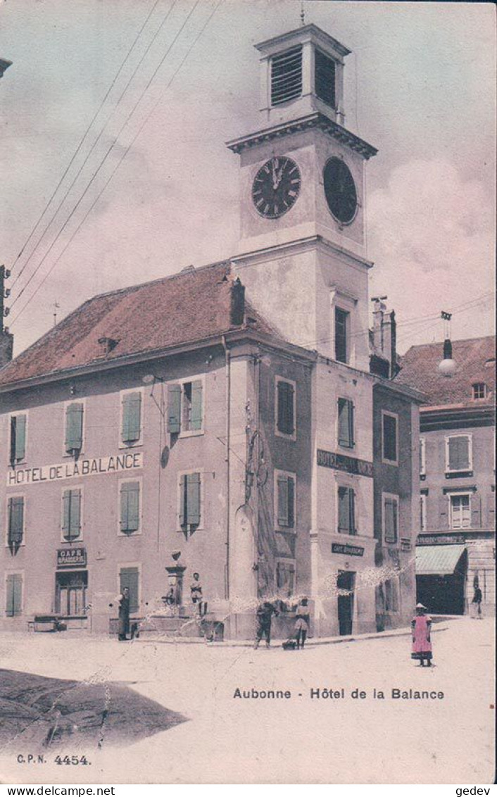 Aubonne VD, Hôtel De La Balance (4454) Défaut Du Négatif - Aubonne